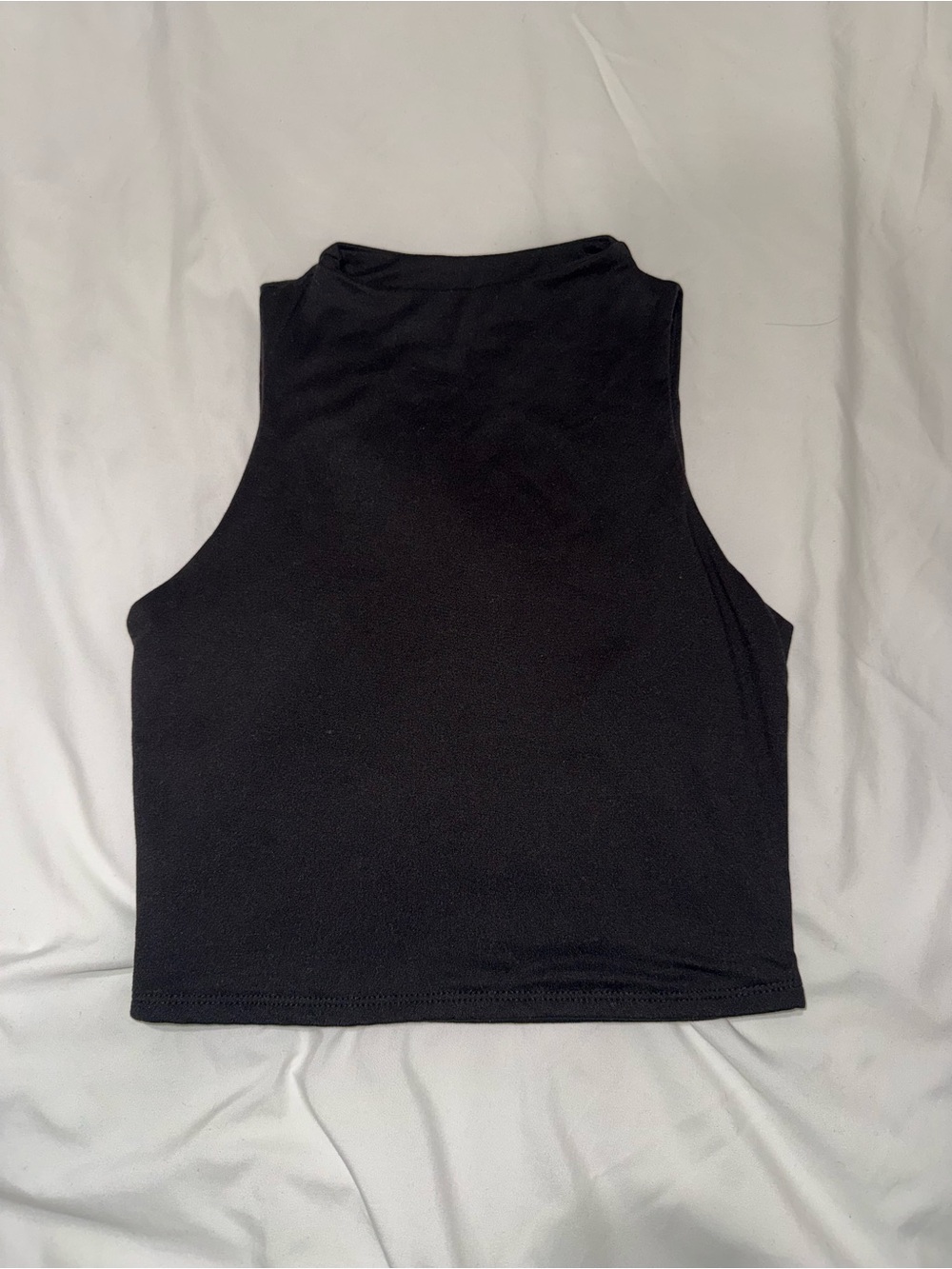 Sincerely Jules Mock Neck Crop Tank Top
